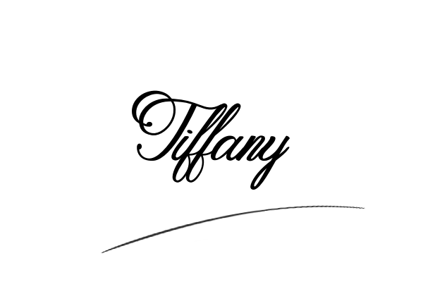 The best stylish Tiffany name signature simple easy in English