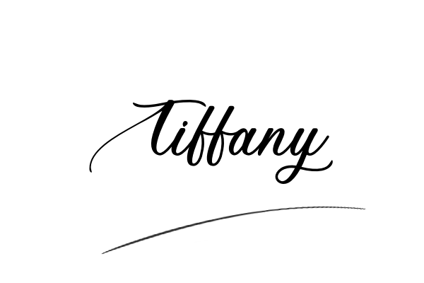 The best stylish Tiffany name signature simple easy in English