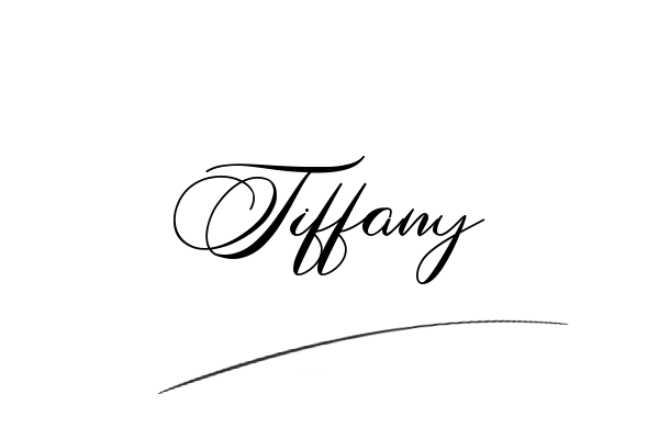 The best stylish Tiffany name signature simple easy in English