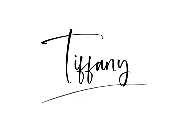 The best stylish Tiffany name signature simple easy in English