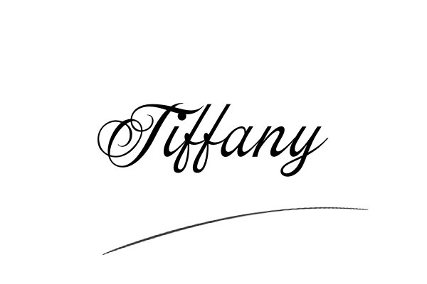 The best stylish Tiffany name signature simple easy in English