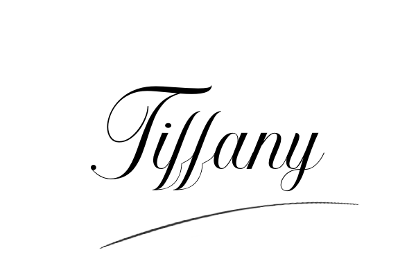 The best stylish Tiffany name signature simple easy in English