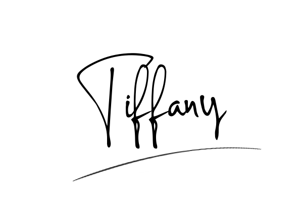 The best stylish Tiffany name signature simple easy in English