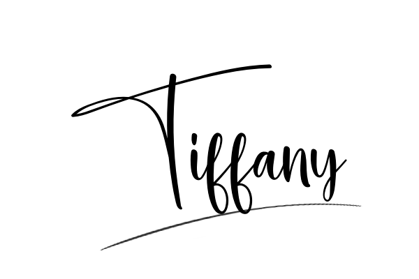 The best stylish Tiffany name signature simple easy in English