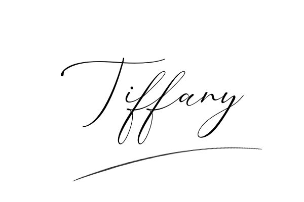 The best stylish Tiffany name signature simple easy in English