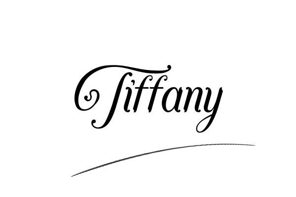 The best stylish Tiffany name signature simple easy in English