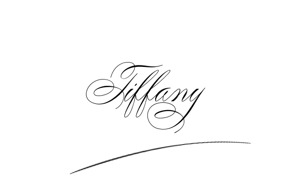 The best stylish Tiffany name signature simple easy in English