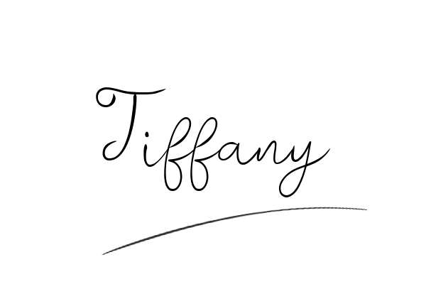 The best stylish Tiffany name signature simple easy in English