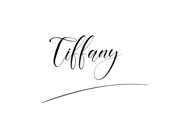 The best stylish Tiffany name signature simple easy in English