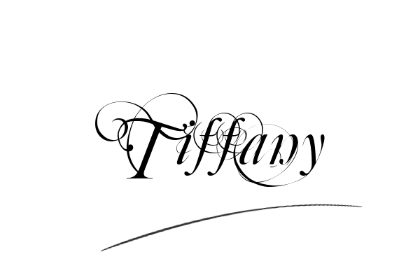 The best stylish Tiffany name signature simple easy in English