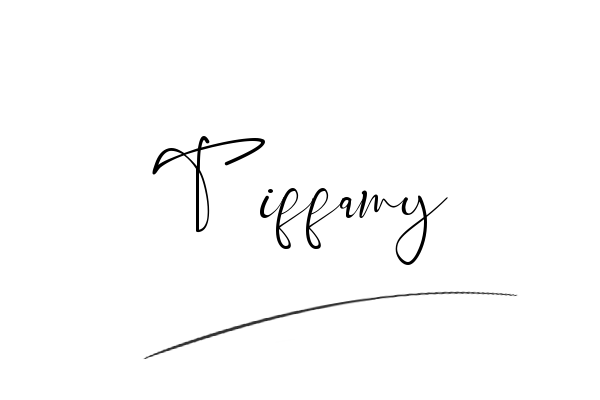 The best stylish Tiffany name signature simple easy in English