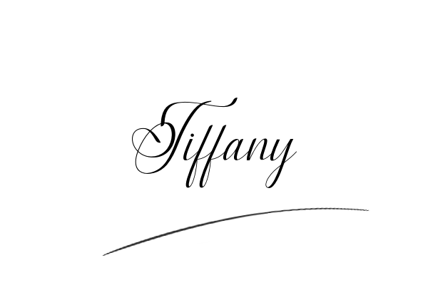 The best stylish Tiffany name signature simple easy in English