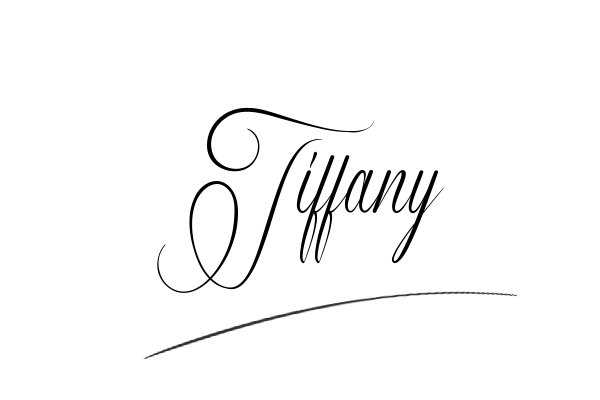 The best stylish Tiffany name signature simple easy in English