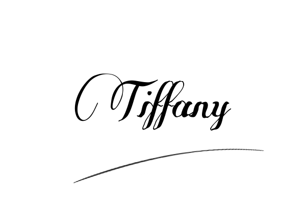 The best stylish Tiffany name signature simple easy in English