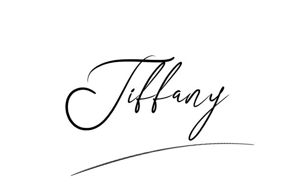 The best stylish Tiffany name signature simple easy in English