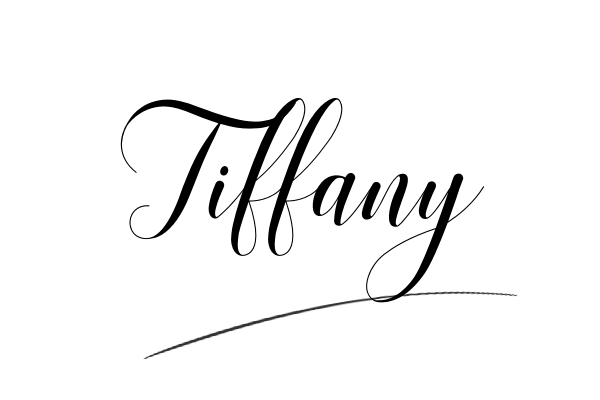 The best stylish Tiffany name signature simple easy in English