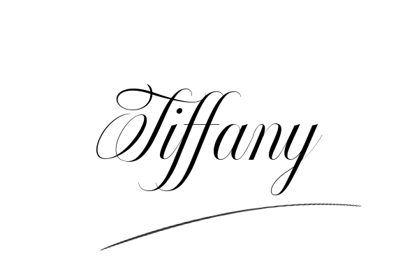 The best stylish Tiffany name signature simple easy in English