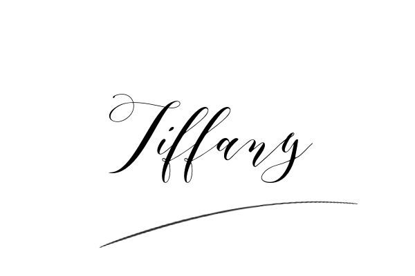 The best stylish Tiffany name signature simple easy in English