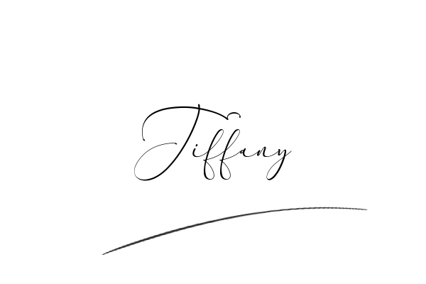 The best stylish Tiffany name signature simple easy in English