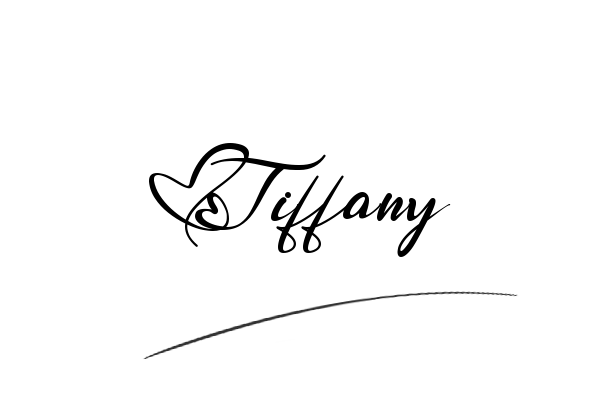 The best stylish Tiffany name signature simple easy in English