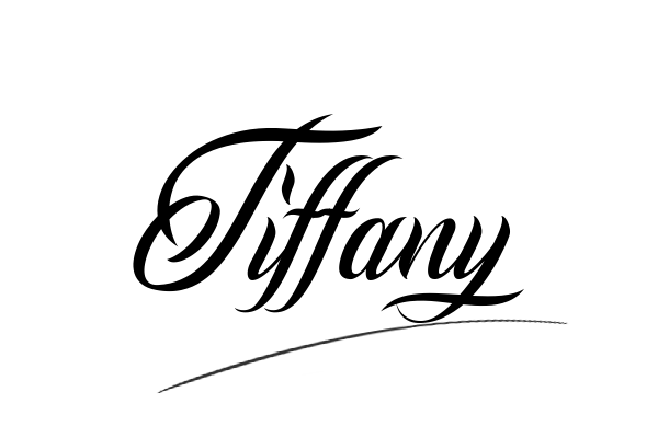 The best stylish Tiffany name signature simple easy in English