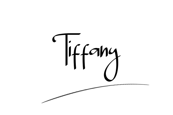 The best stylish Tiffany name signature simple easy in English