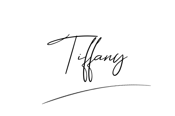 The best stylish Tiffany name signature simple easy in English