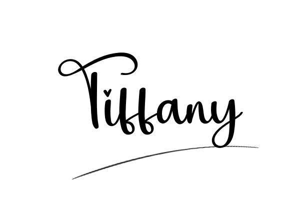 The best stylish Tiffany name signature simple easy in English