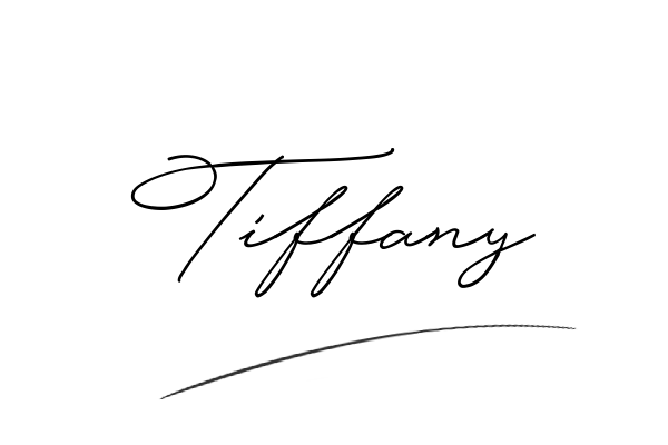 The best stylish Tiffany name signature simple easy in English