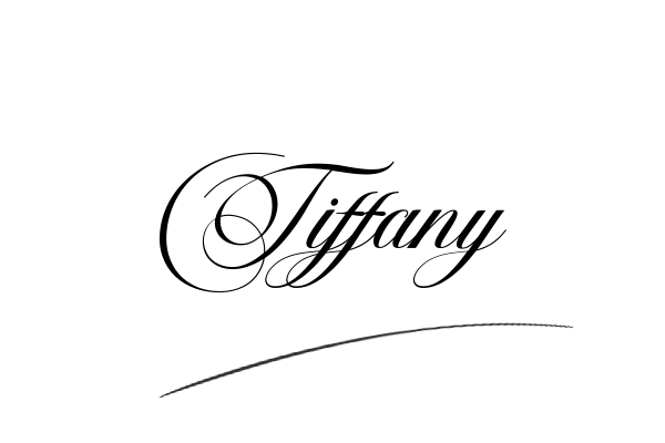 The best stylish Tiffany name signature simple easy in English