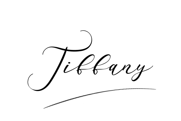 The best stylish Tiffany name signature simple easy in English