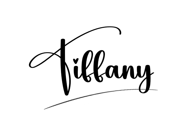 The best stylish Tiffany name signature simple easy in English