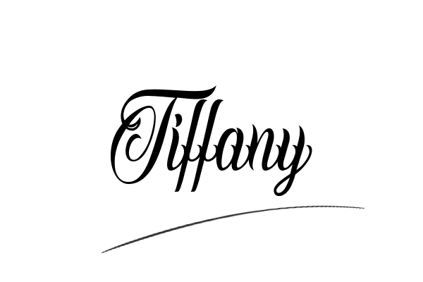 The best stylish Tiffany name signature simple easy in English
