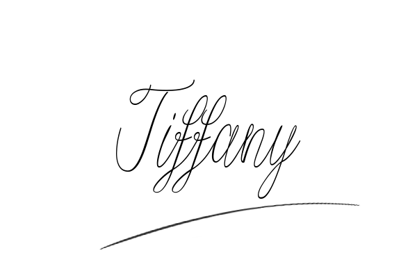The best stylish Tiffany name signature simple easy in English