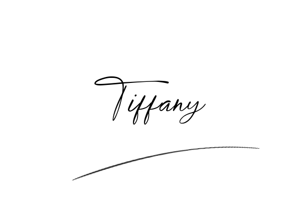 The best stylish Tiffany name signature simple easy in English