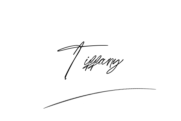 The best stylish Tiffany name signature simple easy in English