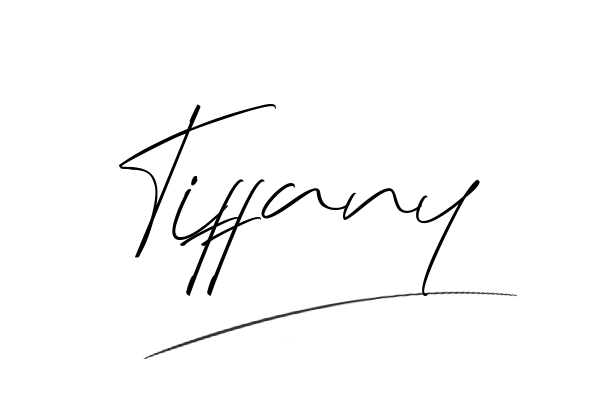 The best stylish Tiffany name signature simple easy in English