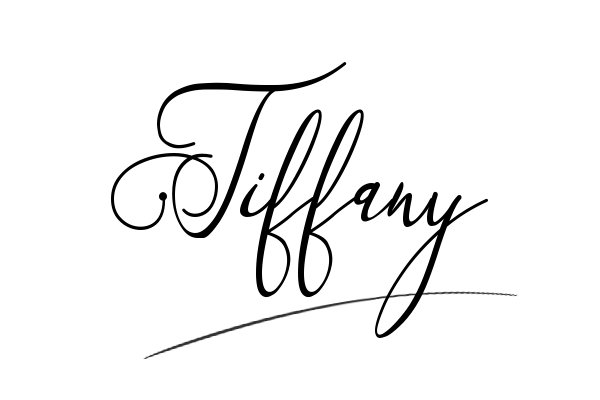 The best stylish Tiffany name signature simple easy in English