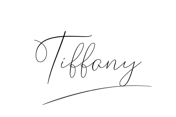 The best stylish Tiffany name signature simple easy in English