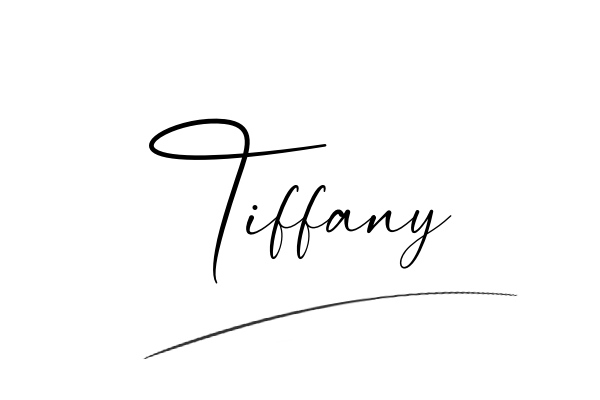 The best stylish Tiffany name signature simple easy in English