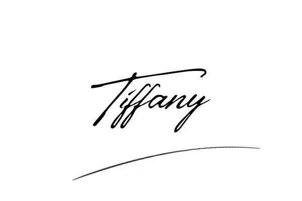 The best stylish Tiffany name signature simple easy in English