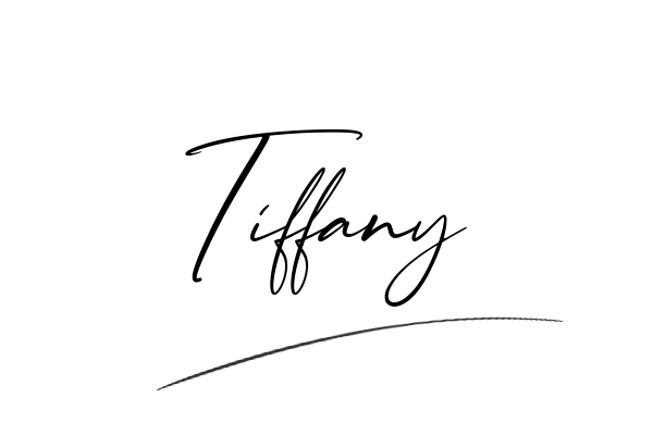 The best stylish Tiffany name signature simple easy in English