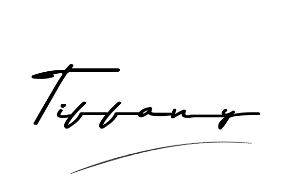The best stylish Tiffany name signature simple easy in English
