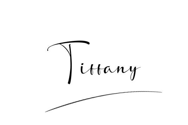 The best stylish Tiffany name signature simple easy in English