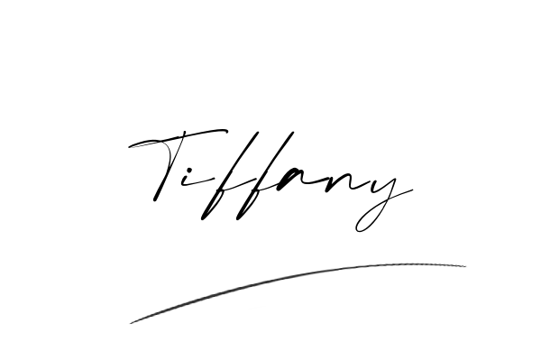 The best stylish Tiffany name signature simple easy in English