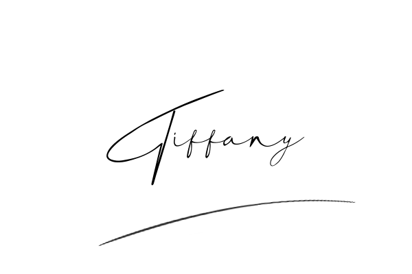 The best stylish Tiffany name signature simple easy in English