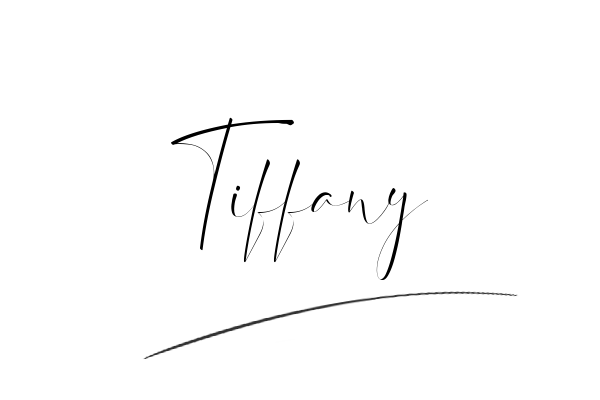 The best stylish Tiffany name signature simple easy in English