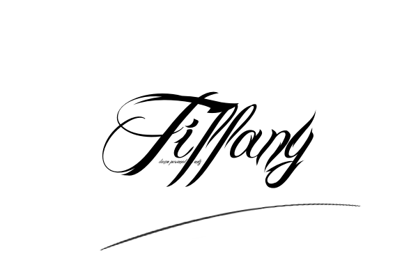 The best stylish Tiffany name signature simple easy in English