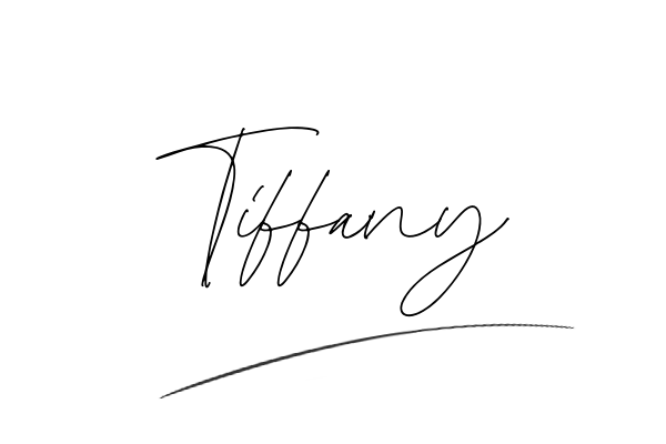 The best stylish Tiffany name signature simple easy in English