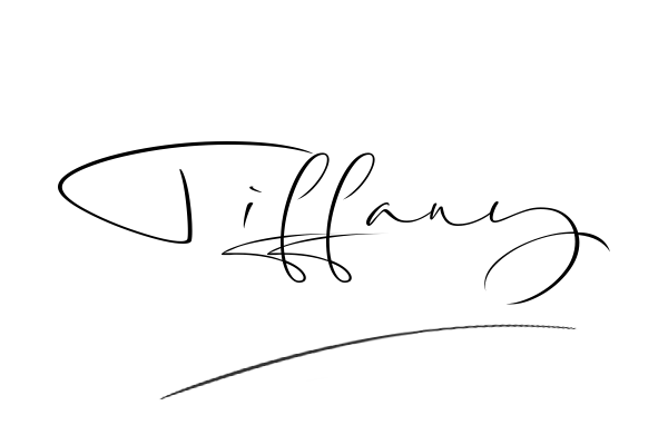 The best stylish Tiffany name signature simple easy in English